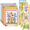 5/10pcs Button Mosaic Art Painting Kit DIY Cartoon Design Sticker Crafts Home Decorative Painting Back to School Gift Reward JXB