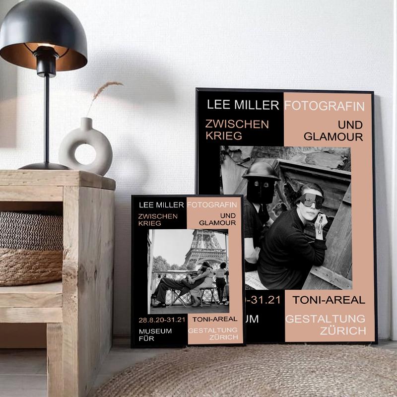 

Нордик Ли Миллер Персонажи Ниша Корейские черно-белые стены Холст Живопись Плакаты Картина для гостиной Домашний декор