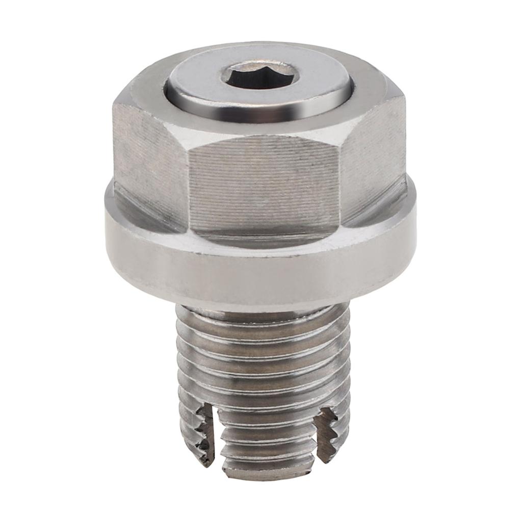 M12.1X1.75 Nerezová ocel Samosvorný vypouštěcí šroub oleje Oprava závitu Kompletní sada s O kroužkem Šestihranný klíč pro olejovou vanu Stříbrný