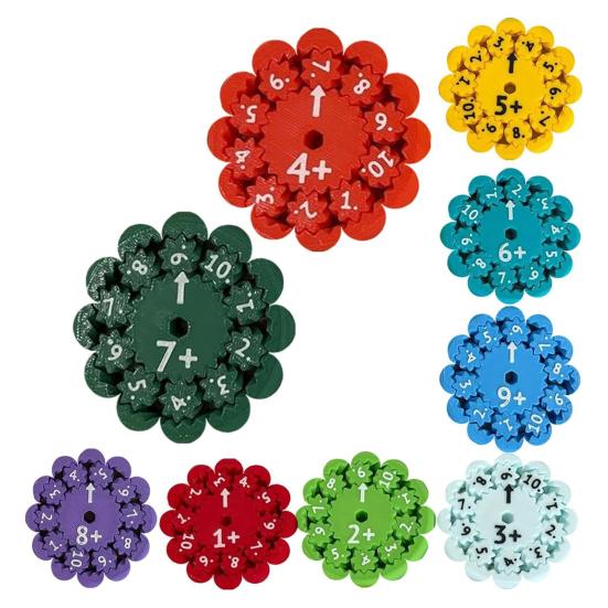 9/18 ks matematický fidget spinner sčítání odčítání násobení dělení učení vzdělávací matematický fidget spinner hračka studentská výuková pomůcka matematika