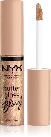 

NYX Professional Makeup Butter Gloss Блестящий блеск для губ с блестками TU прозрачный