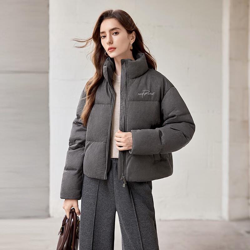 

Women s 90% Duck Down Beaded Embroidered Short Jacket L