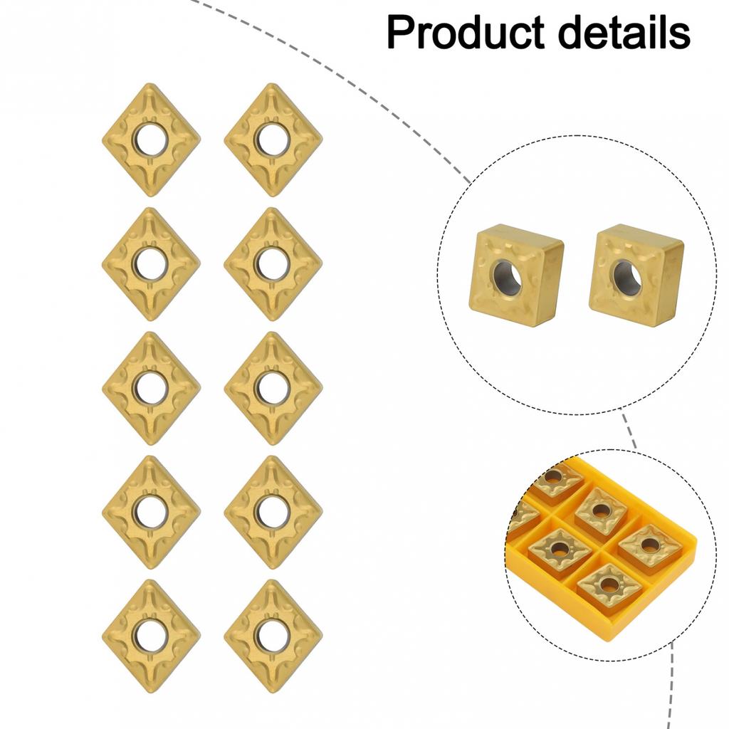 Drehwerkzeug-Einsatzsatz 10 Stück Modell CNMG120408MA Hartmetall-Schneidwerkzeuge
