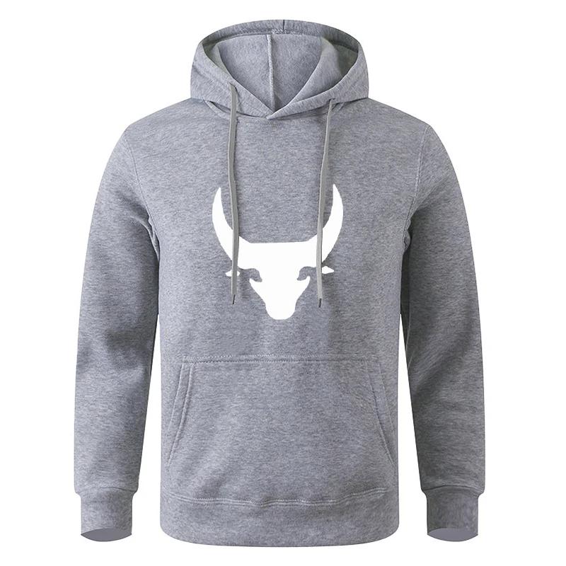 Men's Multi - Color Fashionable Printed Pocket Casual Sports Fitness Sweatshirt Hoodie Pullover