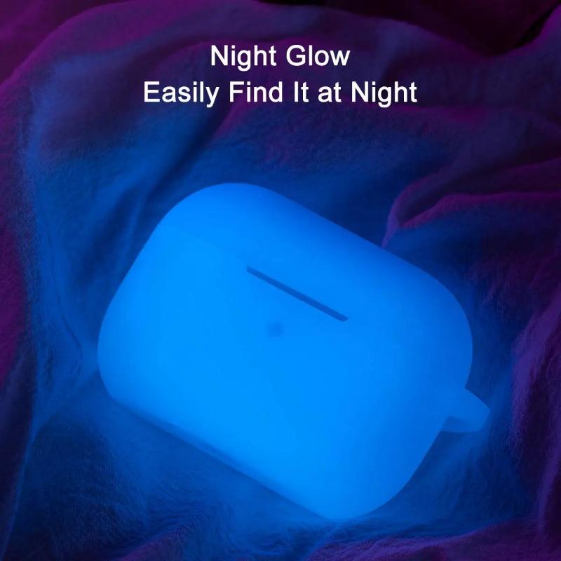 Night Fluorescent Luminous Earphone Case For AirPods Pro 1 2 3 Bluetooth Earphones Cases Silicone  Glowing in Dark  Shockproof