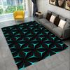 3D Visual Carpet Abstract Geometric Grid Living Room Decoration Carpet