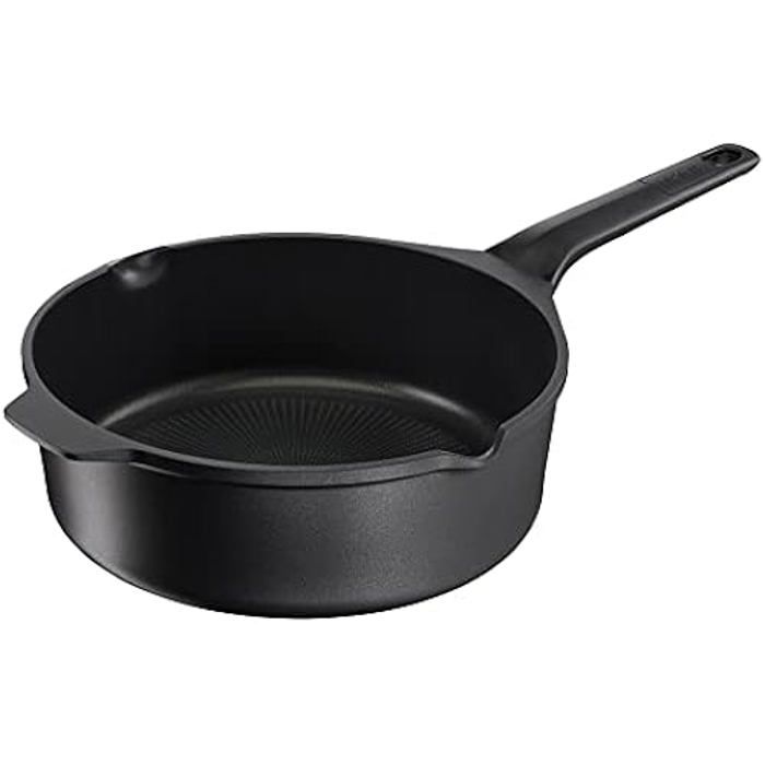 Sauteuse TEFAL Robusto E24933 - Fonte d'aluminium 26cm - Revêtement antiadhésif 3X durable - Indicateur