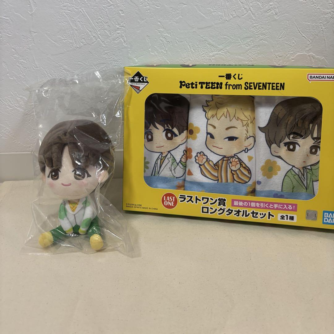 

[Б/У] SEVENTEEN PetiTEEN Jeonghan Ichiban Kuji плюшевая игрушка и последняя