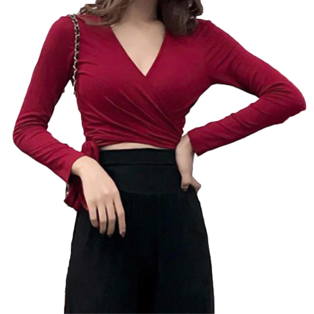 Buy HO-GA Deep V Wrap Side Bandage Neck 