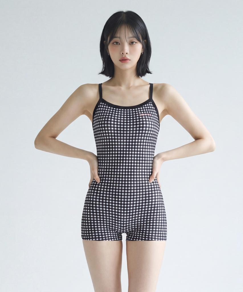 Jeteseu Women'S Balance Fit Checkmate X-Back 2-Part Indoor Swimwear L9A5021