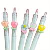 50pcs Cute Floral Pattern Gel Pens Small White Pen Quick-Drying Ink Smooth Writing Multi-Color Mixed Pack Ladies Office