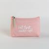 Solid Color Letter Makeup Bag  Waterproof  Portable Cosmetics Pouch Storage