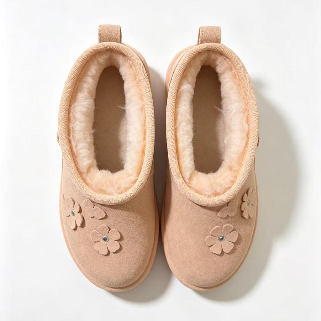 UGG Fashionable Casual Comfortable Short Snow Boots Women boots Beige 1180012-TRF