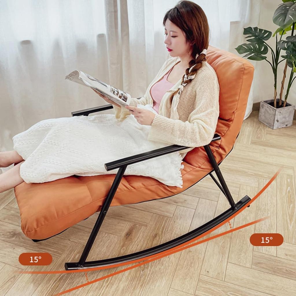 Living Room Chairs Lazy Sofa Rocking Lounge Chair Modern Balcony Bedroom Relaxing Rocking Reading Leisure Lounge Armchair Chair