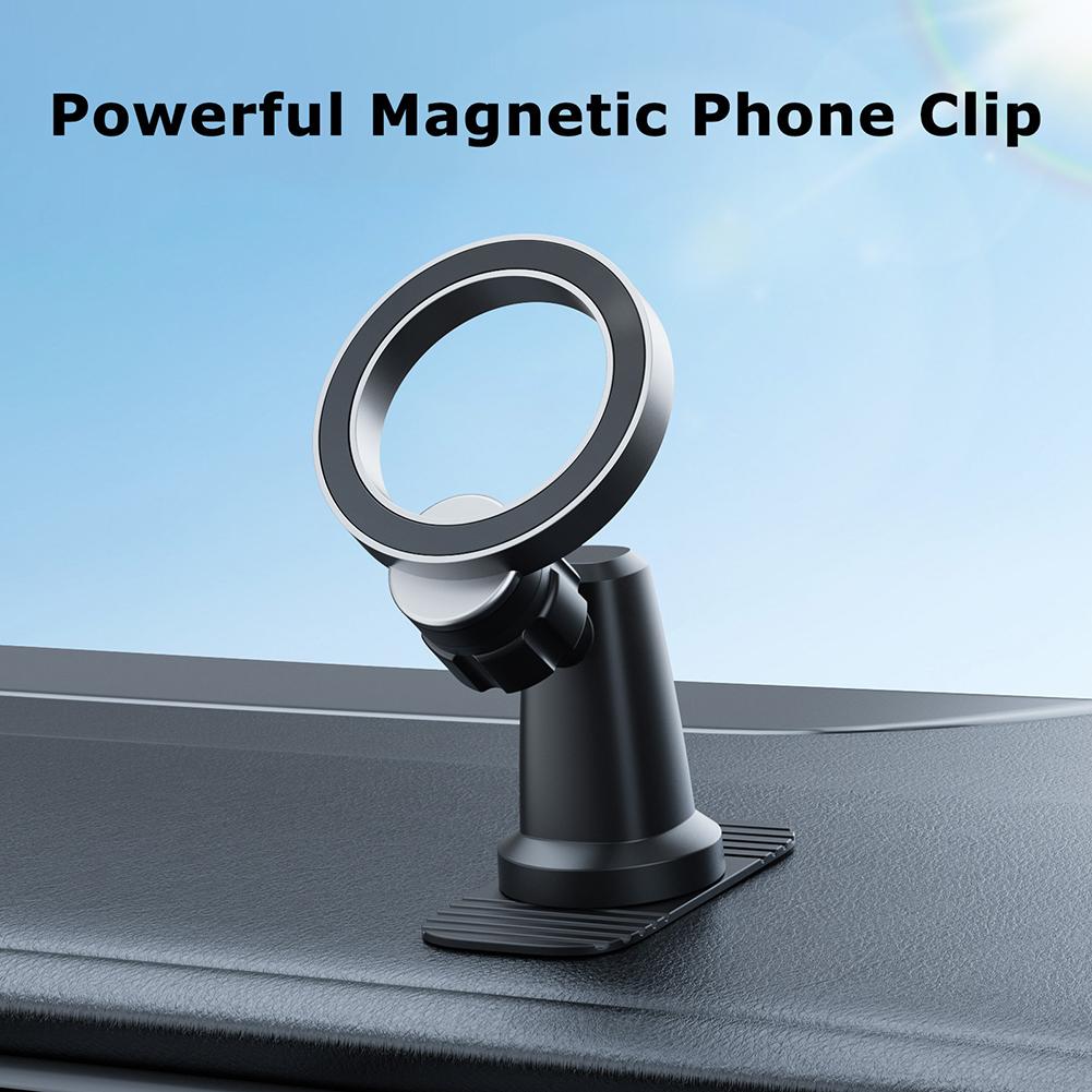 Car Dashboard Holder 360 Degree Rotating Holder Aluminum Alloy Material Easy Access Function Multi-Surface Compatibility
