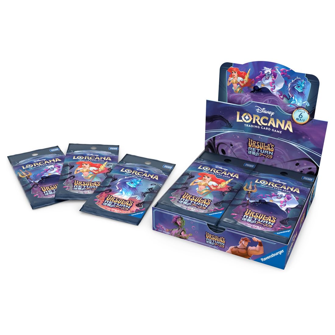 

TAKARA TOMY Disney Lorcan Trading Card Game Японская версия Бустерный набор Контратака КОРОБКА Урсулы