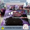 Chic Black Girl Illustration 3pc Soft Bedding Set - Hypoallergenic Duvet Cover & 2 Pillowcases For Cozy Bedroom Ambiance