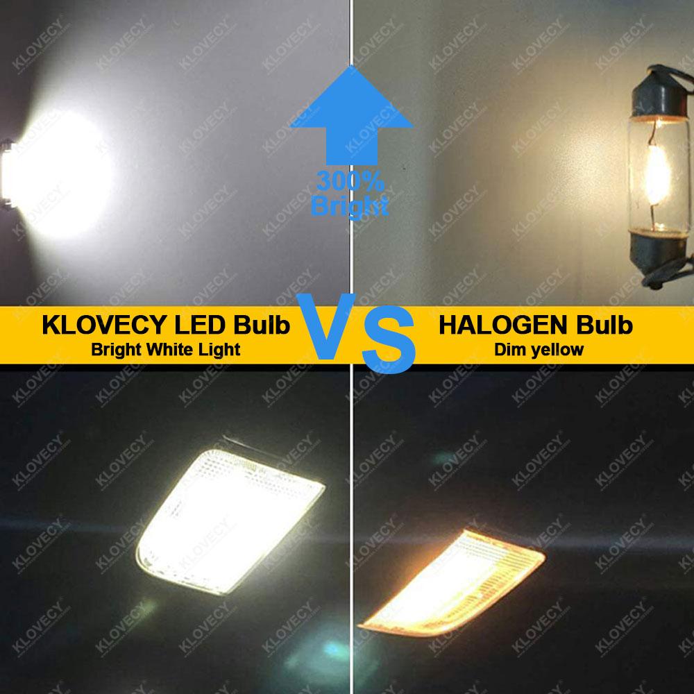 10/20/50 Stück C5W LED-Birne Soffitte 31mm 36mm 39mm 41mm 12V 7000K Weiß Auto Innenraum Deckenleuchte Leseleuchte Kofferraum Kennzeichenbeleuchtung