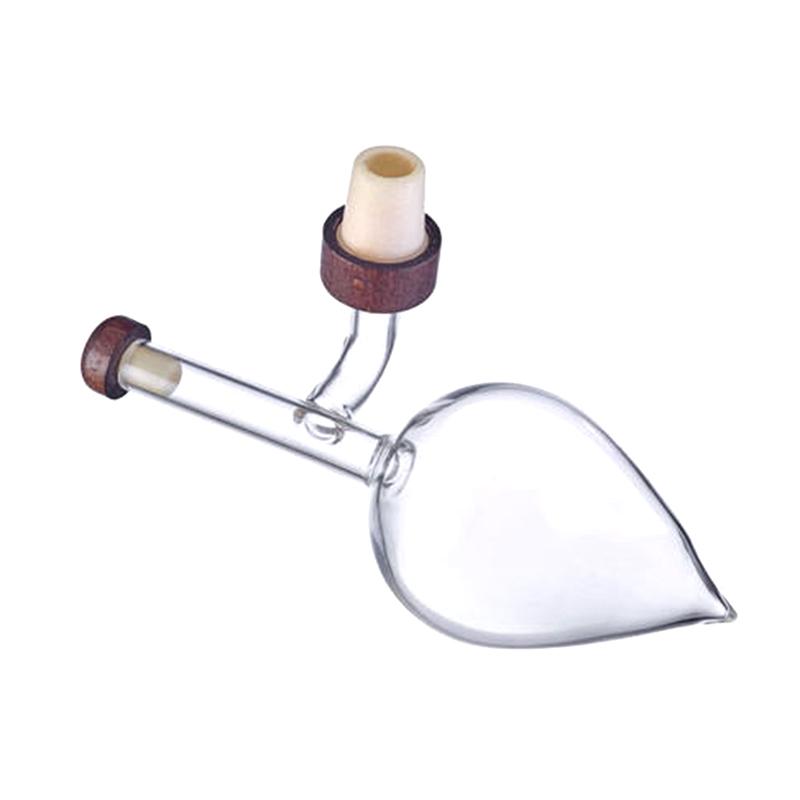 Glas Weinaerator Pfirsichform Rotweinflaschenausgießer Schneller Weindekantierausgießer Professionelles Ernüchterungsgerät Alkoholdosierer