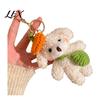 Party Favors for Kids Plush Bear Charm Keychain, Cute Puppy Bag with Durable Key Holder Girls Crocheted Accessories, Stuffed Animal Pendant
