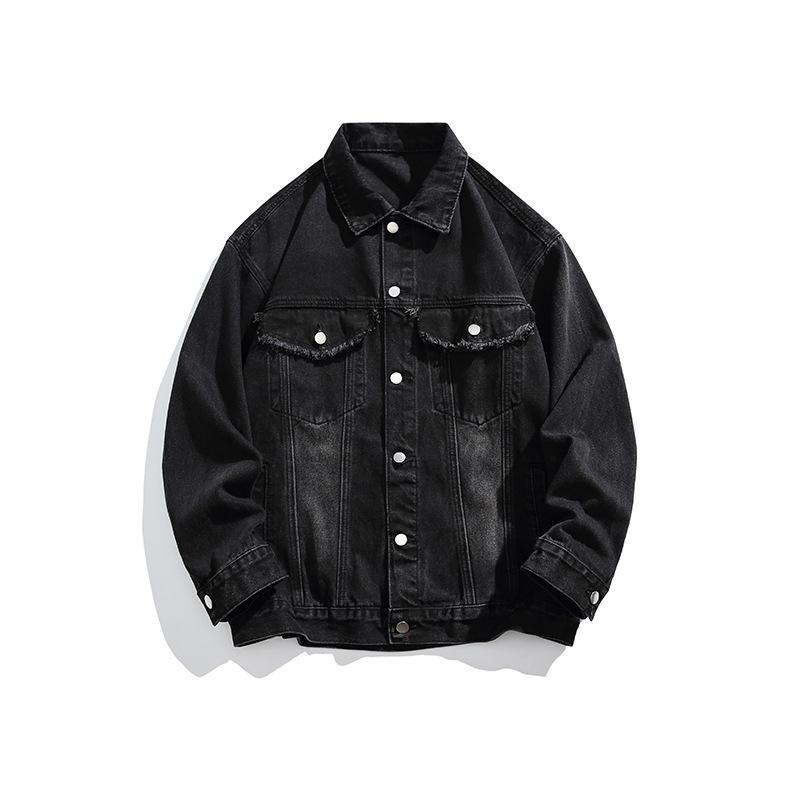 Denim Jacket for Men In Spring and Autumn New American High Street Retro Top Washing Loose and Handsome Jacket