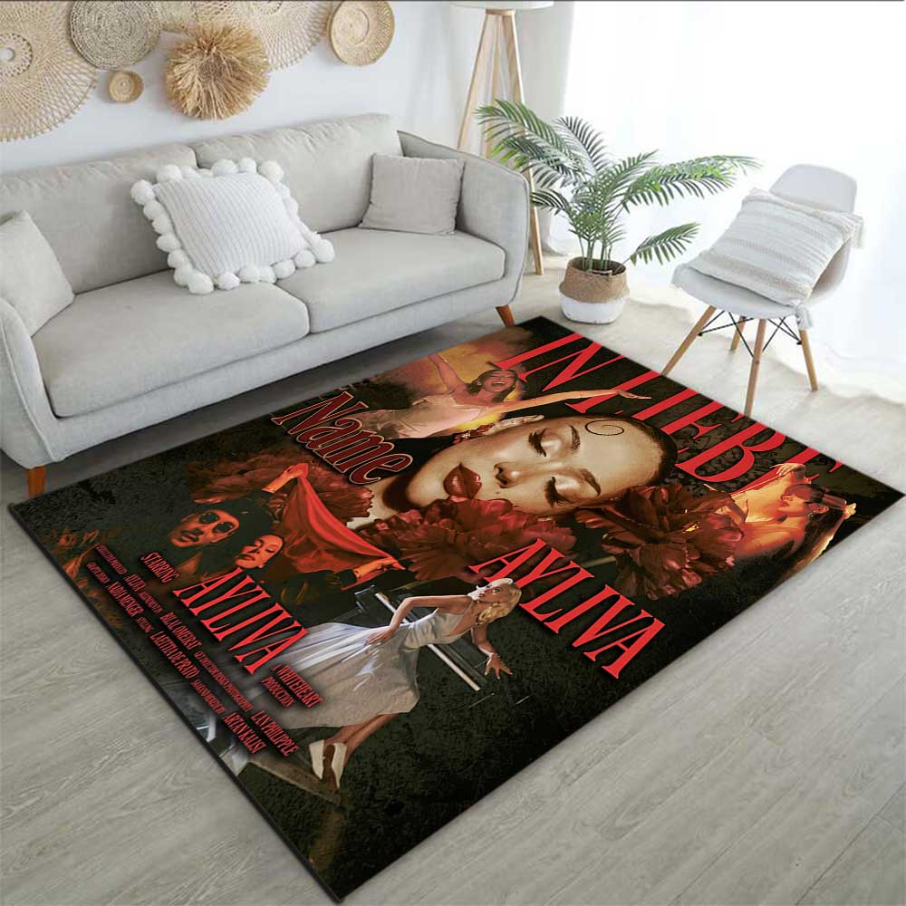 Ayliva Customize your name rug, office chair cushion, home bedroom living room gift.