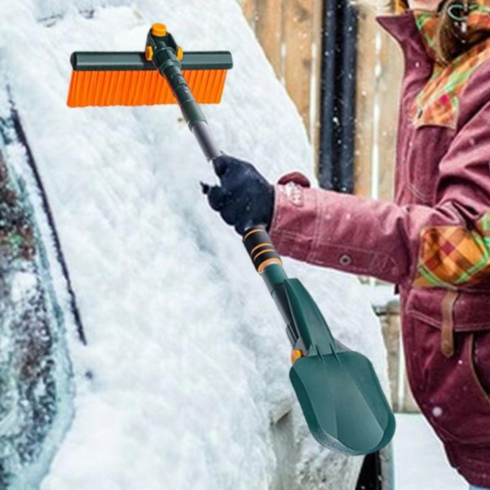 Retractable Car Scraper Extendable Ice Scraper Four-in-one Snow Brush  Cars & SUVs