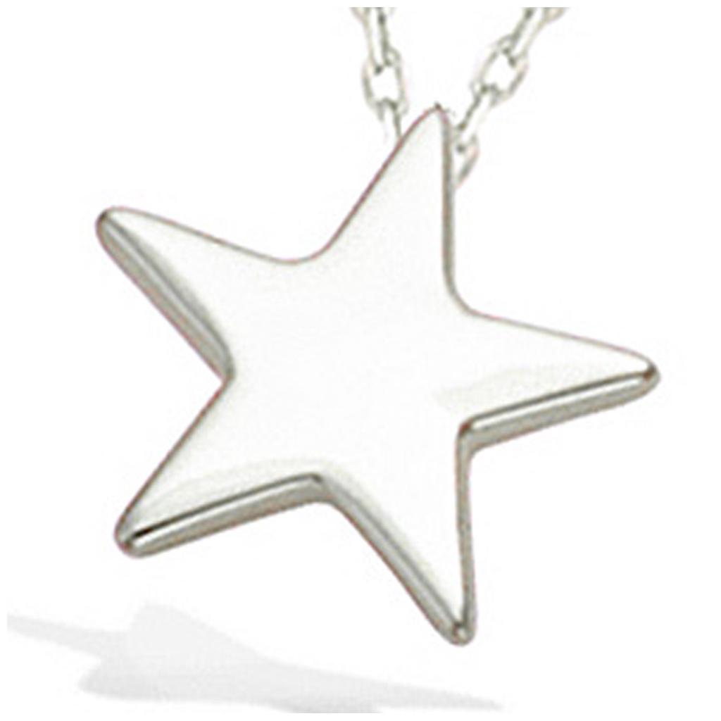 Les Trésors De Lily [N5362] - Silver 'Star' Pendant Silver (rhodium-plated) - 13x13 Mm