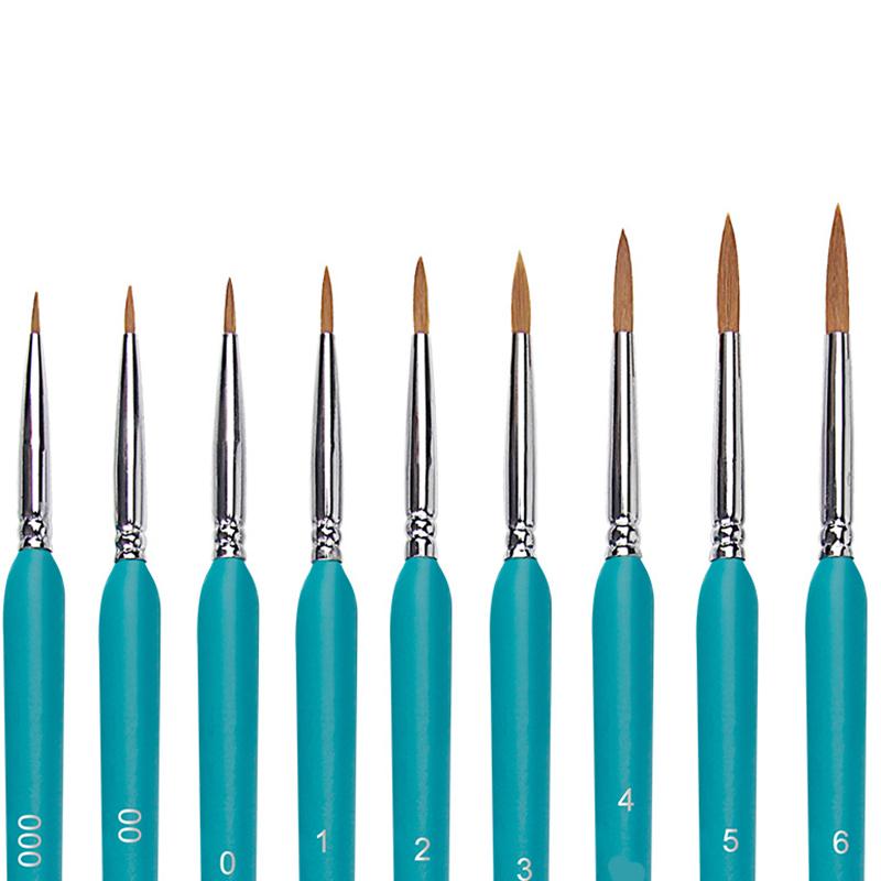 11 adet Minyatür Boya Fırçaları Sanat Boyama Fırçaları Boya Fırçası Guaj Suluboya Yağlı Boyalar Sanatçılar El Boyaması Fırça