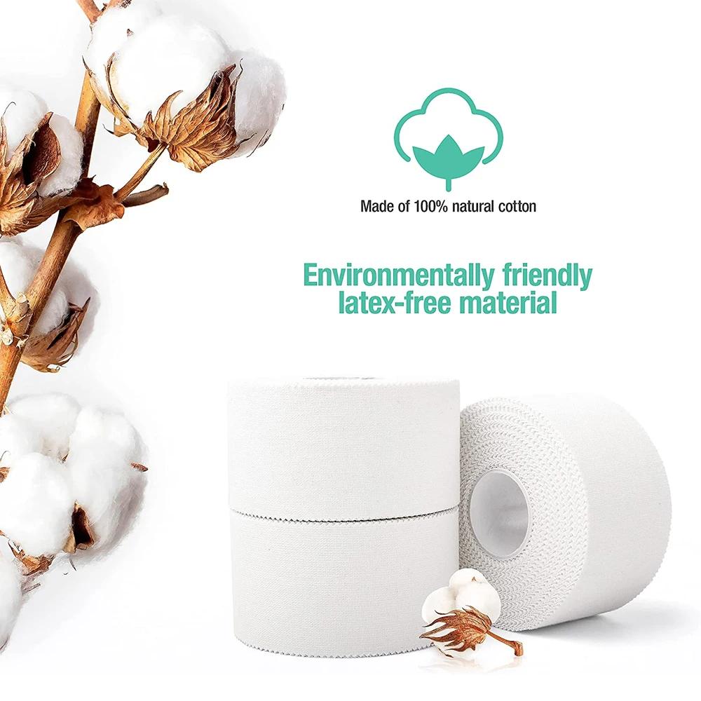 1 Roll White Kinesiology Tape Self Adhesive Elastic Sports Bandage For Boxing Football Basketball Skin Friendly