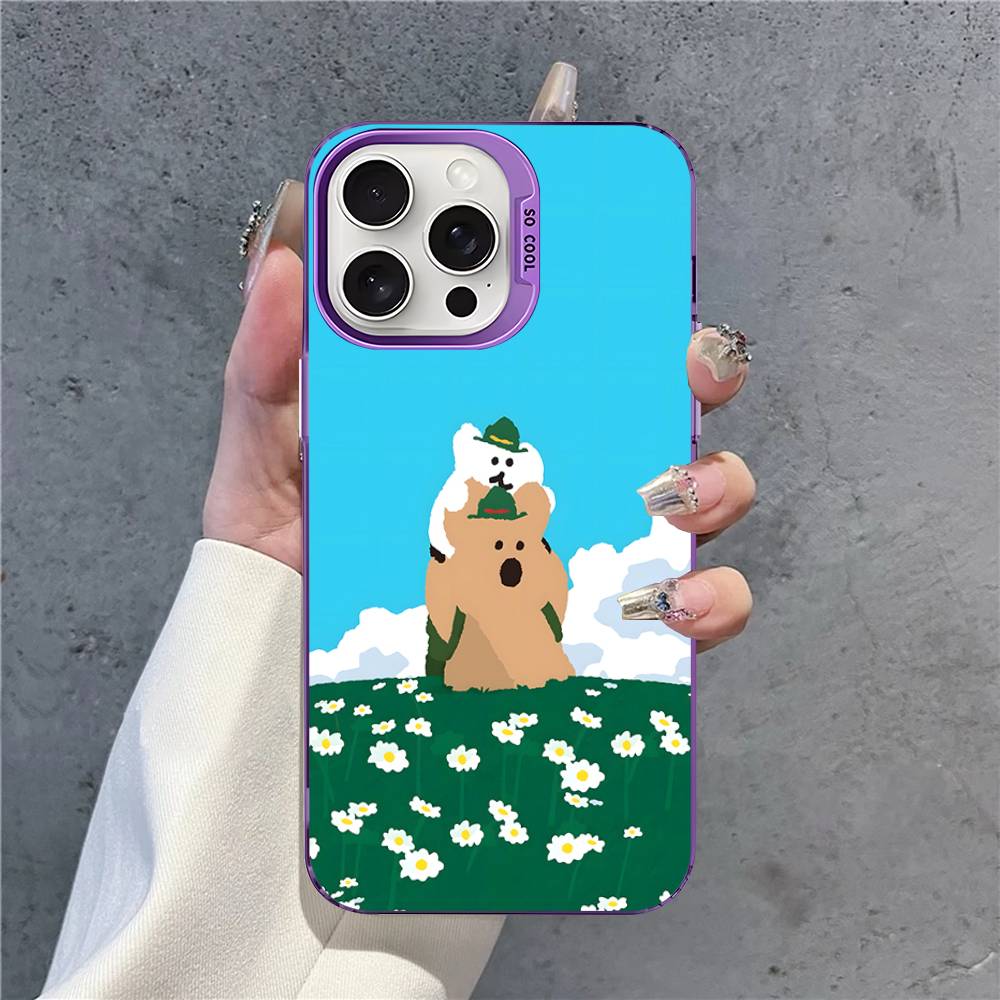 Популярные Чехлы Для Телефона С Вырезом Персонажа D-Dinotaeng Для iPhone 17 16 15 14 13 12 11 Plus Pro Max Цветной Чехол iPhone 13