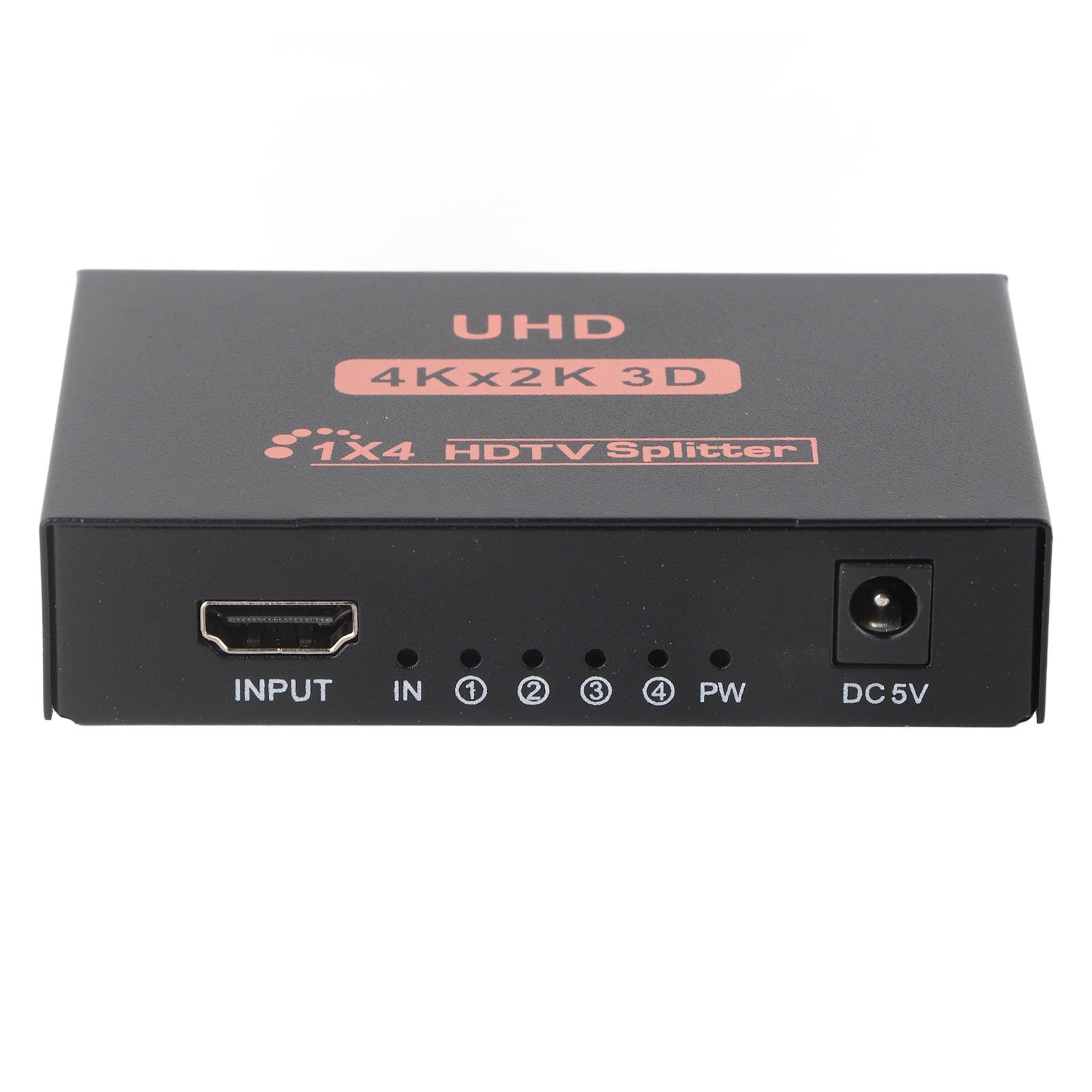 

Разветвитель интерфейса мультимедиа 4K HD Plug and Play 1 в 4 выхода HD Мультимедийный коммутатор интерфейса US Plug