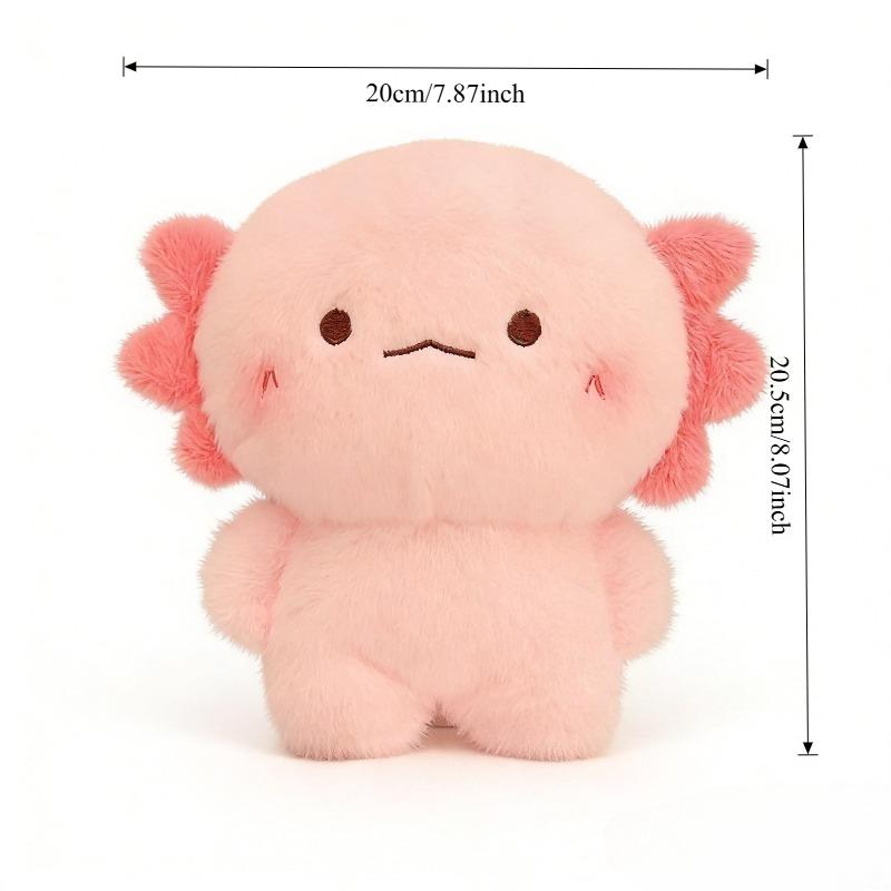 

Soft Cute Axolotl Plush Toy Fluffy Salamander Stuffed Plushie Throw Pillow Kawaii Cartoon Doll Home Decor For Friends Gifts
