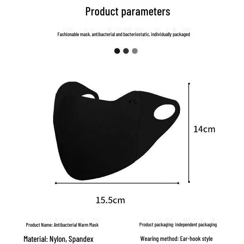 Women's Winter Windproof Sponge Mask: Warm, Dustproof, Seamless, Washable, Eye Corner Protection