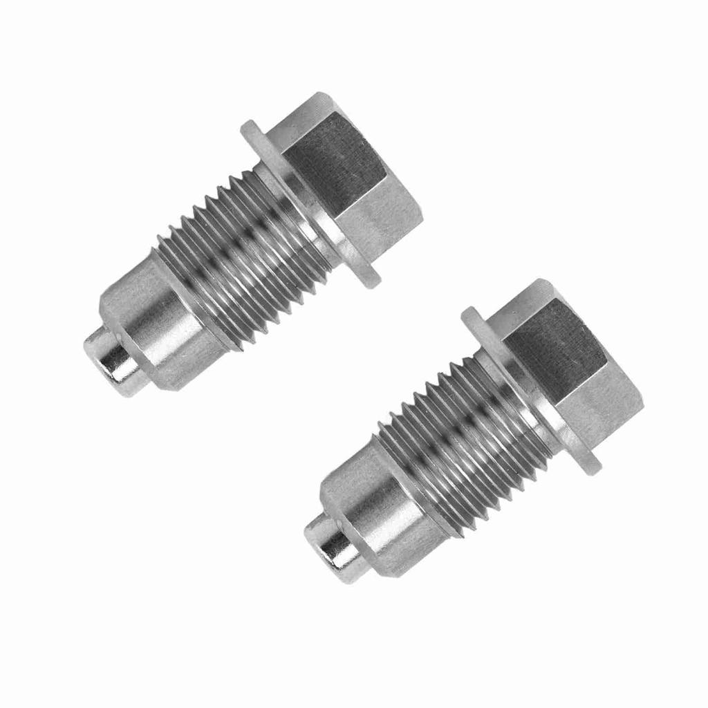 Bouchon de vidange d'huile magnétique pour moteur de voiture Acier inoxydable Résistant à la rouille Argent Résistant aux hautes températures Remplacement pour Ford
