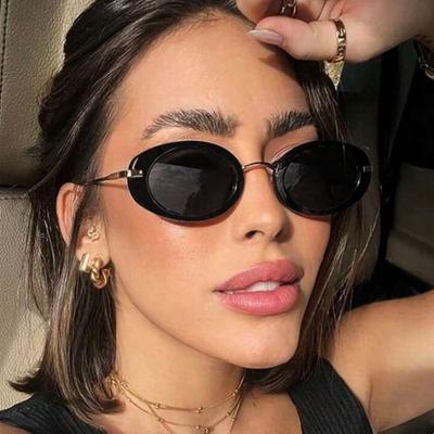 New Vintage Round Sunglasses for Women Men Circular Sun Glasses Unisex Retro Oval Eyewear UV Protection Fashion Shades
