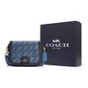 Coach Horse And Carriage Saddle 21 Printed Leather Saddle Bag Women Shoulder Bag Blue C4059-IMDEN