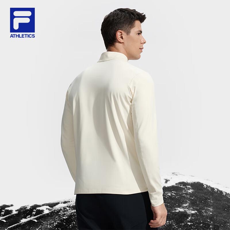 FILA Men's Fleece-Lined Half-Zip Knit Long Sleeve Top