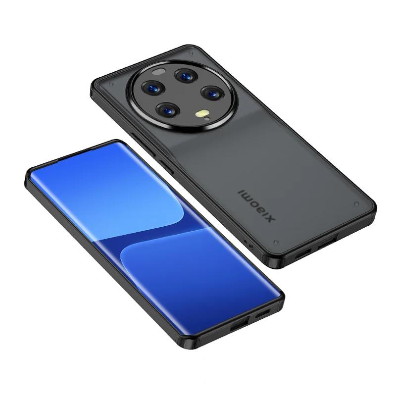 

Для Xiaomi 15 Ultra Чохол Прозорий Акриловий Чохол для Телефону Для Mi 15Ultra 15 Pro 14 Ultra 14Pro Матовий ПК Твердий Ударостійкий Задній Чохол For Xiaomi 14 Pro чорний