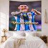 Messi Custom Your Name Wall Decor Tapestry Art For Pet Memorial Birthdaywedding Party Backdrop Family Gift