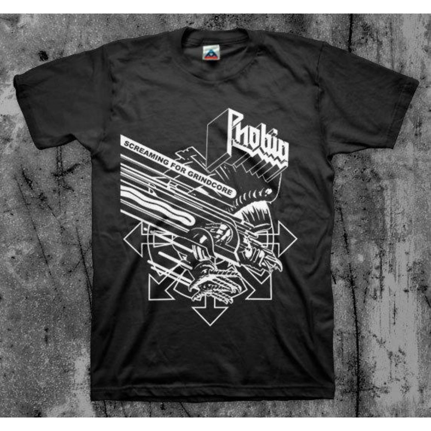 

Phobia Screaming For Grindcore T Shirt Unisex T-Shirt S чёрный