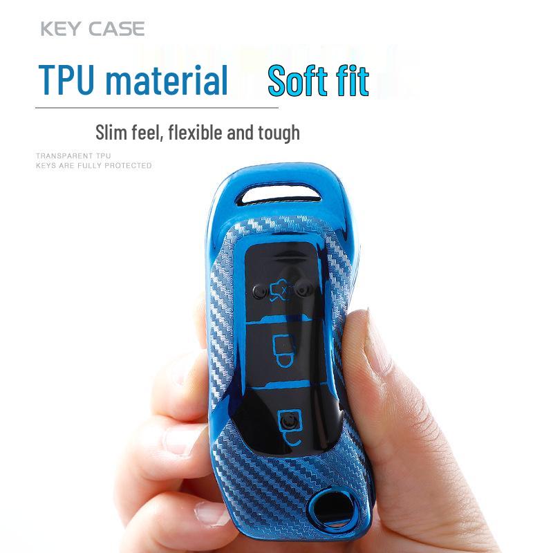 Ford F06H Carbon Fiber TPU Key Protective Cover