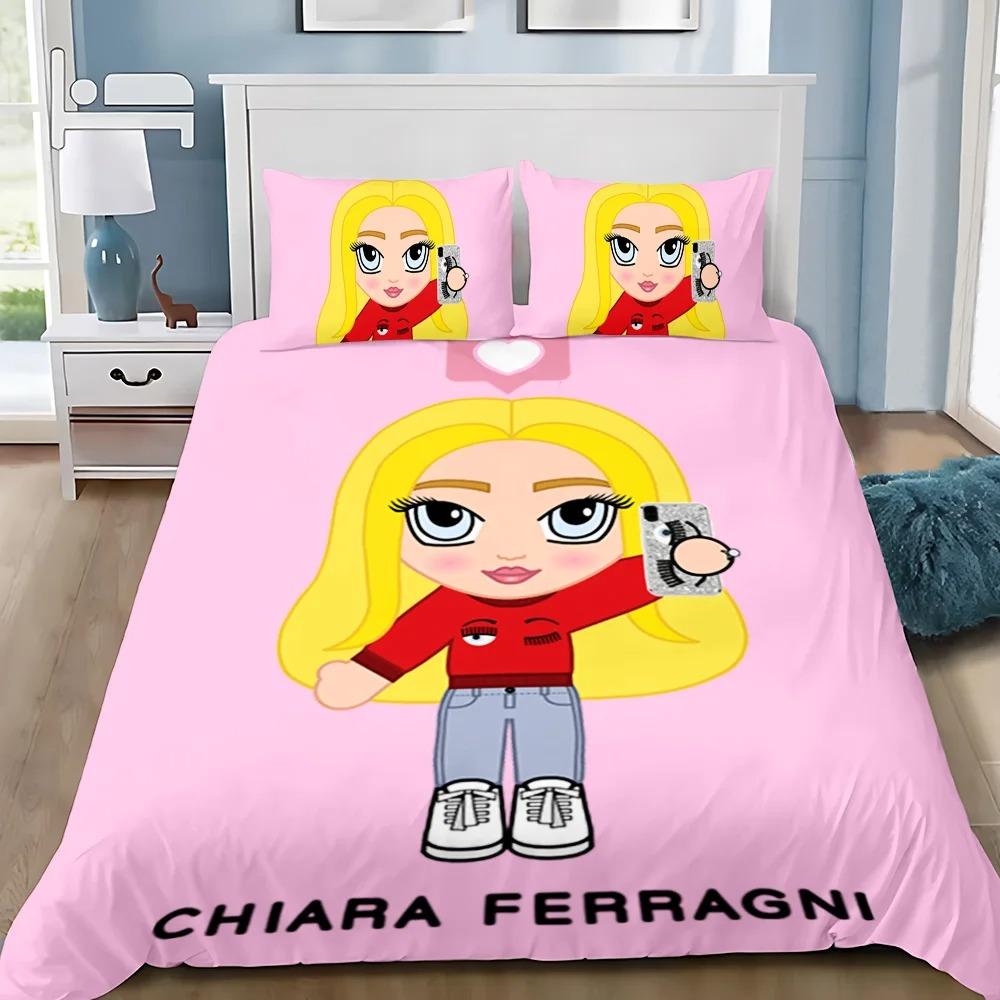 Eyes LOGO Duvet Cover Pillowcase Bedding Set F-Ferragnis Adult Boy Girl Bedroom Decoration Children Single Double Large Size