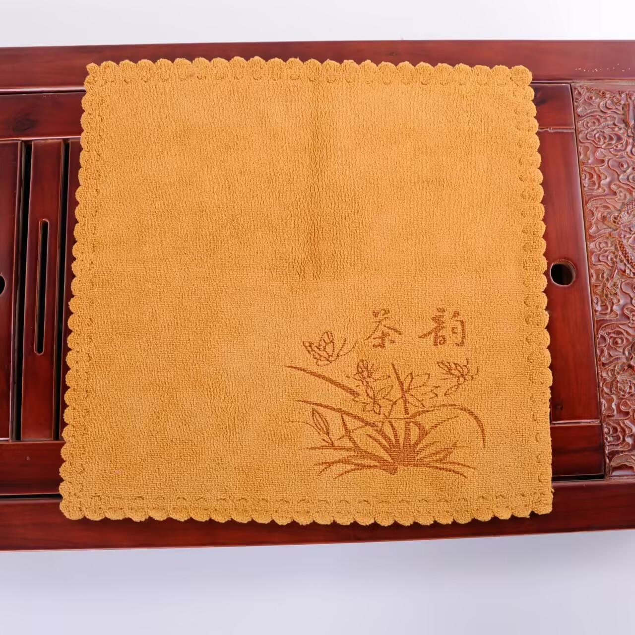 

Chinese Absorbent Thickened Tea Towel Square Rag Tea Set Special Fiber Tea Towel Teapot Cleaning Towel Tea Ceremony Accessory 30x30cm