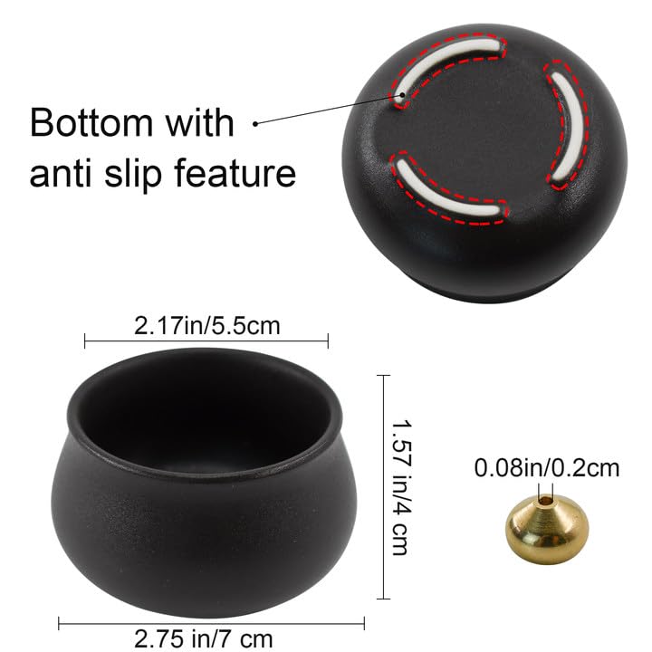 MrMrKura Ceramic Incense Burner, Teardrop-Shaped, Mini Buddhist Altar Incense Holder, Ceramic Incense Holder, Incense Plate, Stylish and Simple,