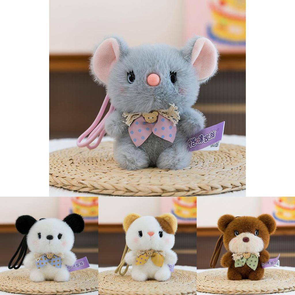 Plush Brown Bear Animal Toy For Wedding Decorations And Office Desk Ornaments