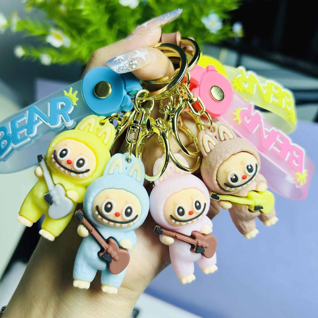 1PC Sheep Keychain Pendant Couple Car Bag Key Ring Pendant