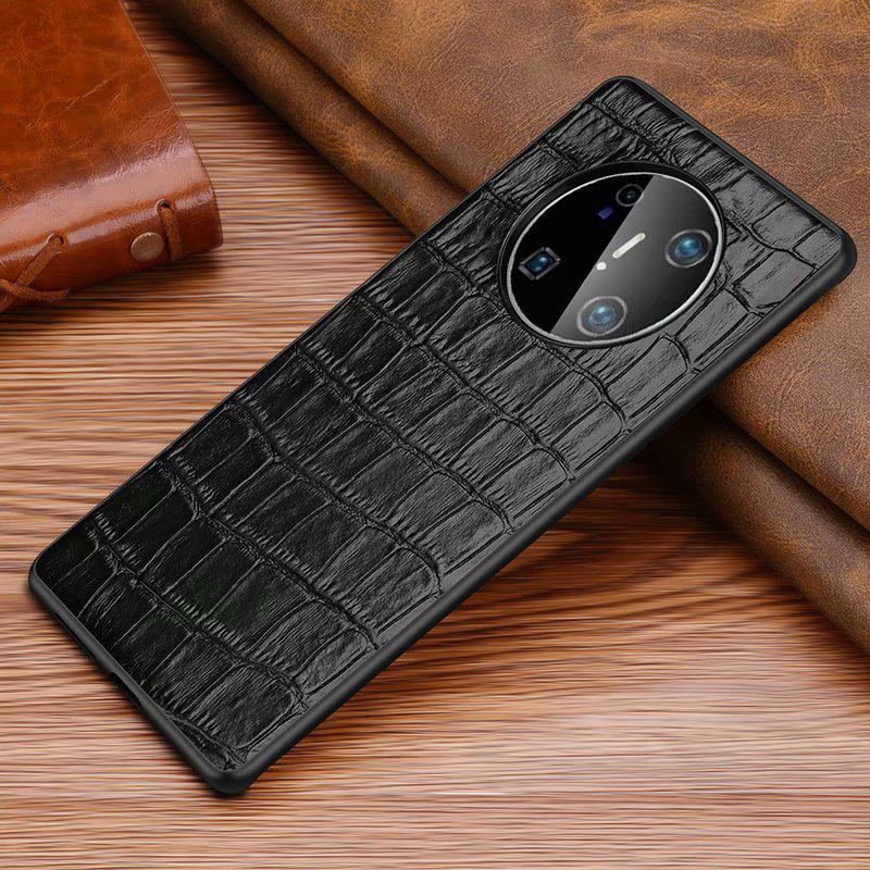 

Персонализированный чехол из коровьей кожи с крокодиловым узором для Huawei Mate40pro+ - стильный и защитный чехол-накладка