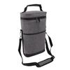 2 Bottle Wine Cooler Bag Leakproof Insulated Padded Wine Carrier Portable Wine Case with Handle Adjustable Shoulder
