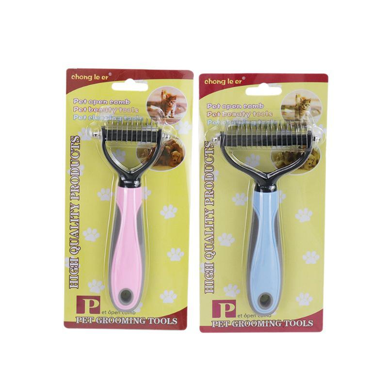 Double-Sided Stainless Steel Pet Detangling Grooming Comb